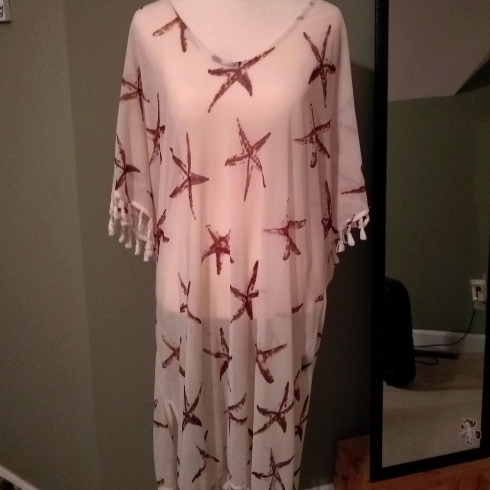 Lildy bathing suit coverup size L-XL starfish